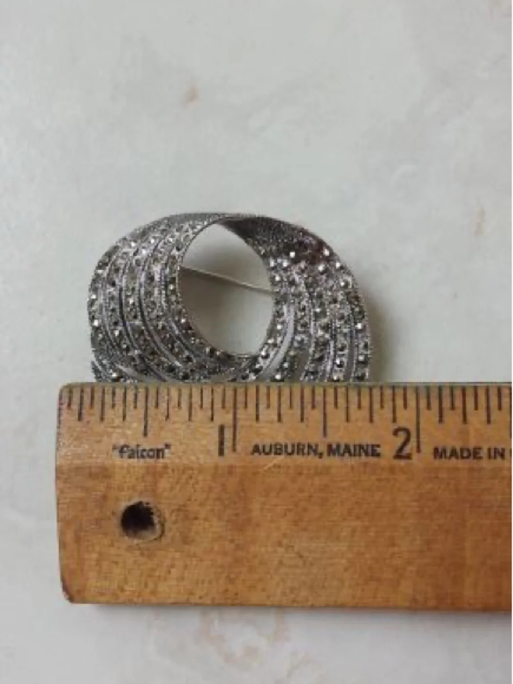 Silver Sparkly Brooch